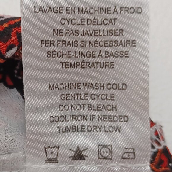 Women's Violet b. Sheer Hippie Boho Paisley Lightweight V-Neck Tunic Size Large - Picture 10 of 10